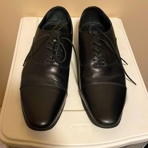 Black Giorgio Brutini mens dress shoes.